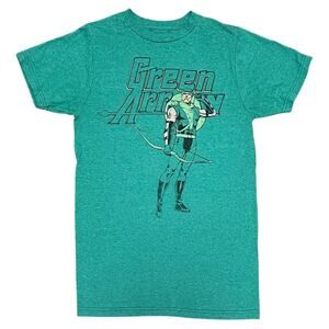 DC Comics Green Arrow Retro Graphic T Shirt Superhero Comic Tee Size L